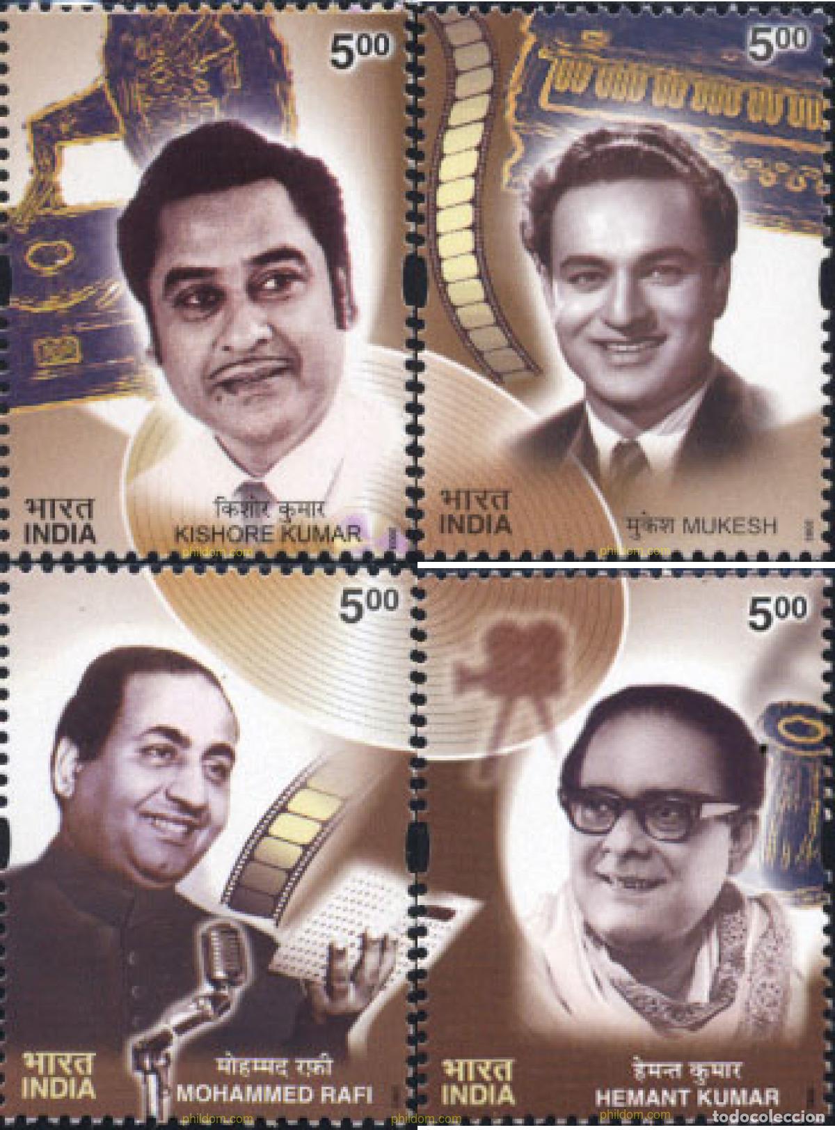 Sellos: 137180 MNH INDIA 2003 CANTANTES