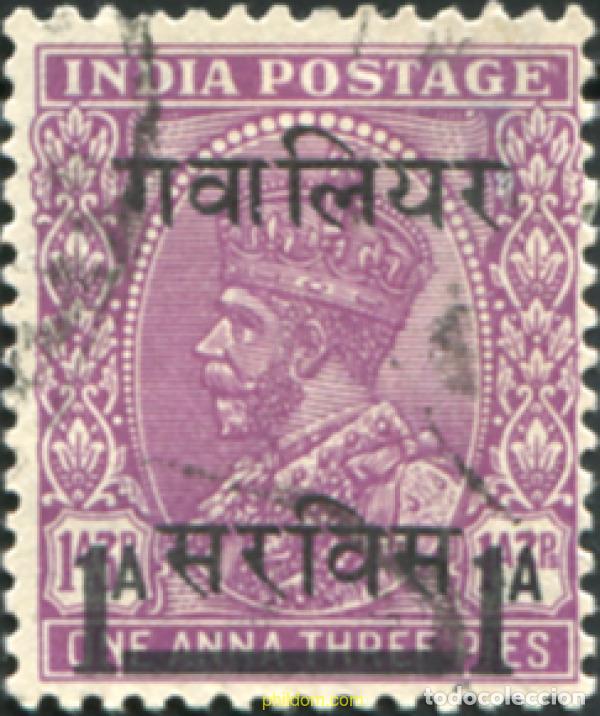 Sellos: 791660 USED GWALIOR 1941 SELLOS DE INDIA INGLES DE 1927-34 SOBRECARGADOS