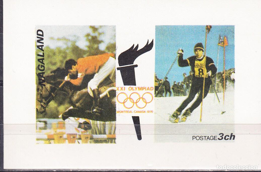 Sellos: NAGALAND 1976 SHEET MNH IMPERF MONTREAL OLYMPIC GAMES JUEGOS OLIMPICOS JEUX OLYMPIQUES DEPORTES