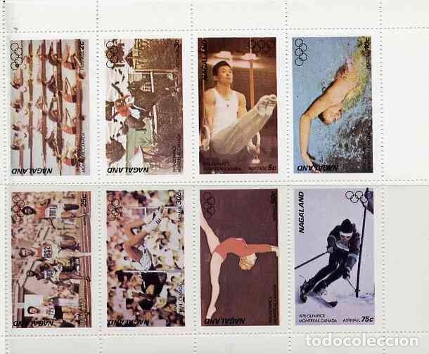 Sellos: NAGALAND 1976 SHEET MNH MONTREAL OLYMPIC GAMES JUEGOS OLIMPICOS JEUX OLYMPIQUES DEPORTES SPORTS