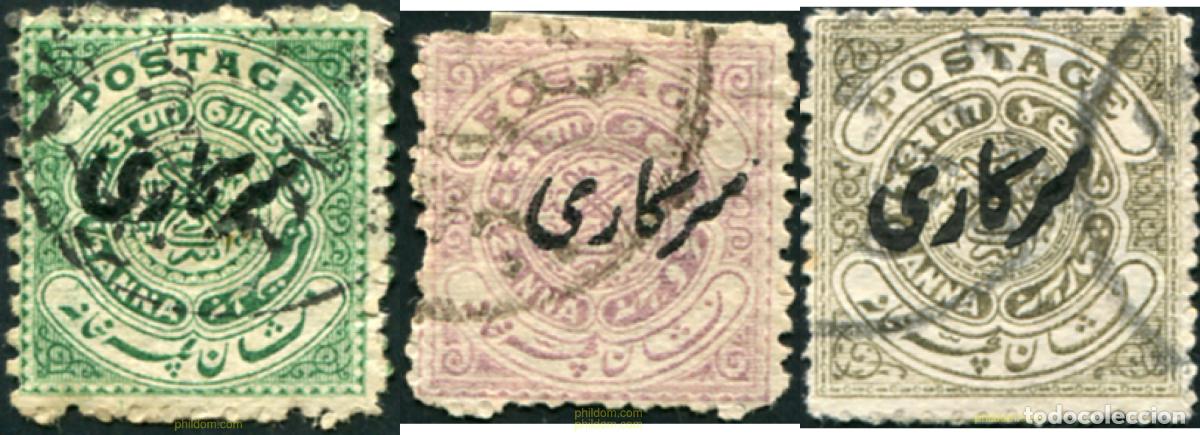 Sellos: 791672 USED INDIA - HYDERABAD 1909 SELLOS DE SERVICIO