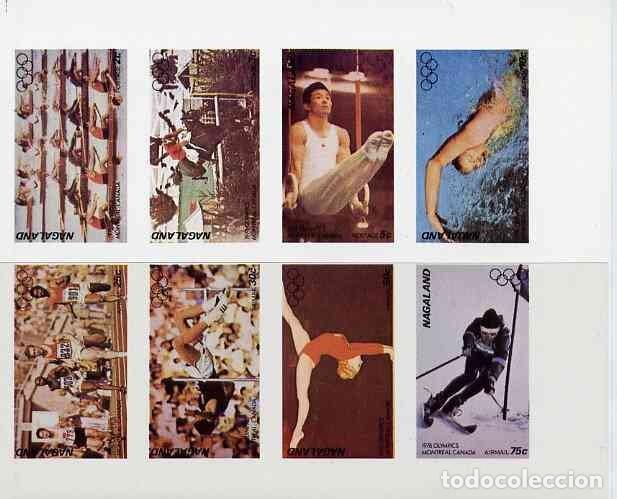 Sellos: NAGALAND 1976 SHEET MNH IMPERF MONTREAL OLYMPIC GAMES JUEGOS OLIMPICOS JEUX OLYMPIQUES DEPORTES