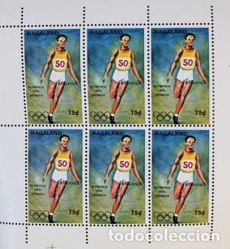 Sellos: NAGALAND 1972 SHEET MNH MUNICH OLYMPIC GAMES JUEGOS OLIMPICOS JEUX OLYMPIQUES SPORTS DEPORTES