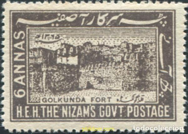 Sellos: 791705 HINGED INDIA - HYDERABAD 1947 SERIE BASICA