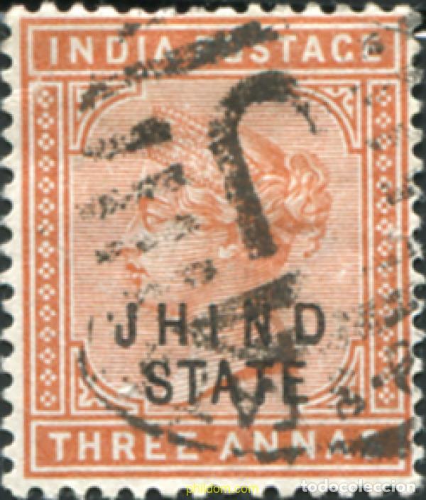 Sellos: 791738 USED JHIND 1886 SELLOS DE INDIA INGLESA DE 1866-92 SOBRECARGADOS