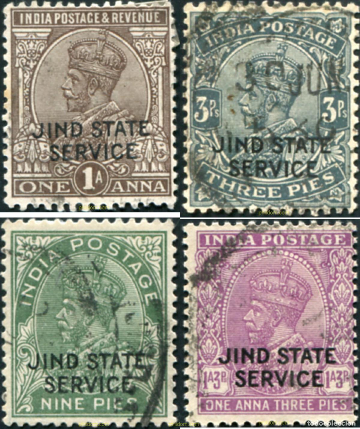 Sellos: 791790 USED JHIND 1927 SELLOS DEL 1927 SOBRECARGADOS