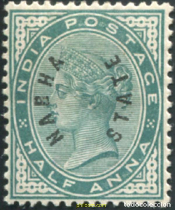 Sellos: 791793 HINGED NABHA 1885 SELLOS DE INDIA INGLESA DE 1866-82