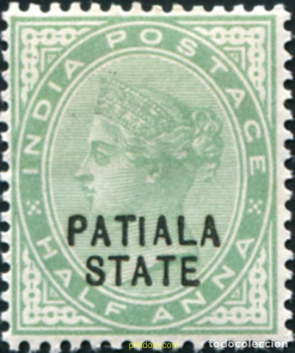 Sellos: 791813 HINGED PATIALA 1902 SELLOS DE INDIA INGLESA DE 1900 SOBRECARGADOS