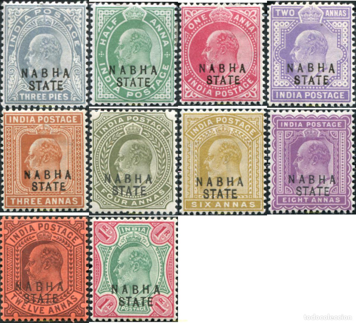 Sellos: 791822 HINGED NABHA 1903 SELLOS SOBRECARGADOS