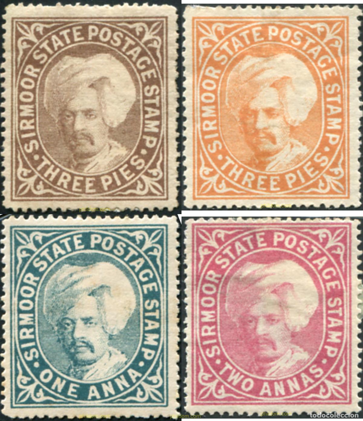 Sellos: 791856 HINGED SIRMOOR 1885 SHAMSHER PARKASH