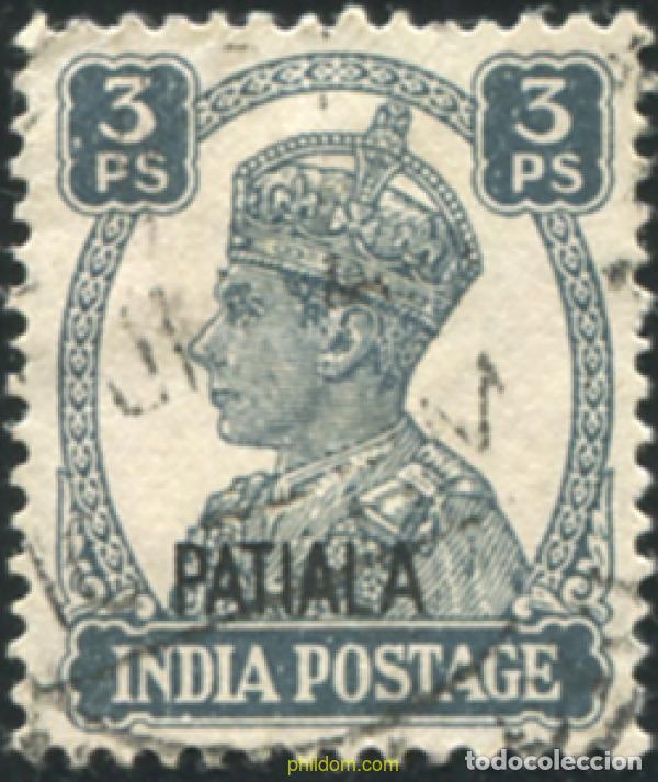 Sellos: 792007 USED PATIALA 1944 SELLOS DE INDIA INGLESA SOBRECARGADOS