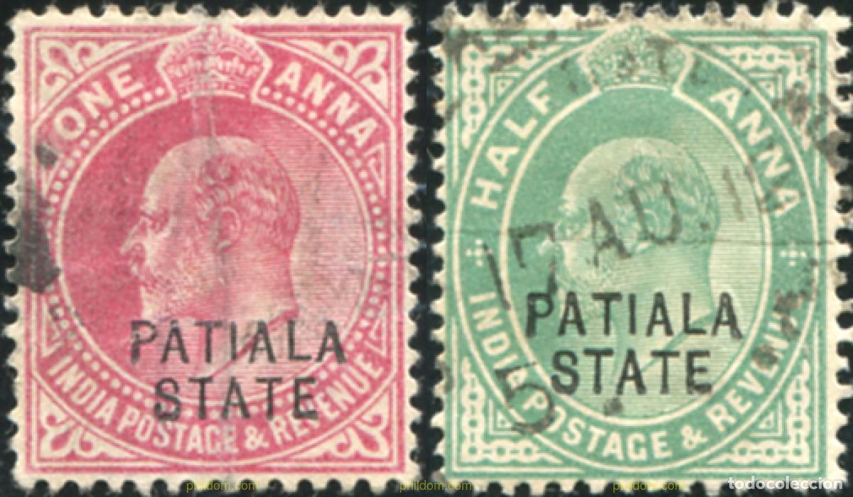 Sellos: 787237 USED PATIALA 1911 SELLOS DE INDIA INGLESA DE 1906 SOBRECARGADOS