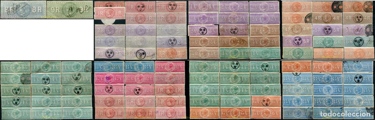 Sellos: 787857 USED INDIA INGLESA 1881 SELLOS FISCALES
