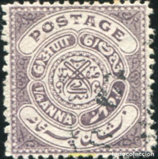 Sellos: 791194 USED INDIA - HYDERABAD 1928 GRABADO EN COBRE