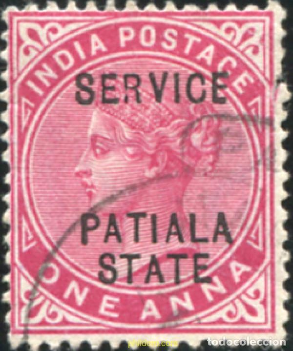 Sellos: 787731 USED PATIALA 1902 SELLOS DE INDIA INGLESA DE 1902 SOBRECARGADOS-SERVICIO