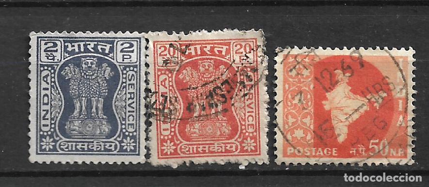 Sellos: india 3 sellos usado - 11/36