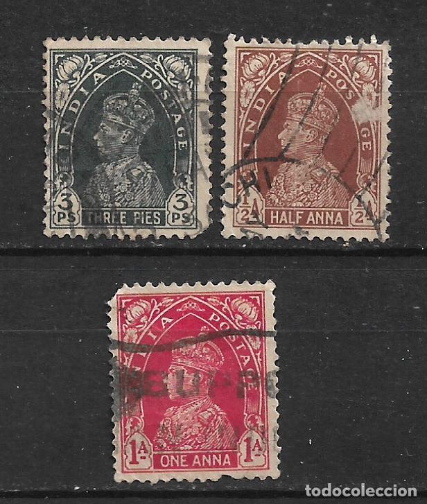 Sellos: india 1937-40 lote 3 sellos usado - 19/16