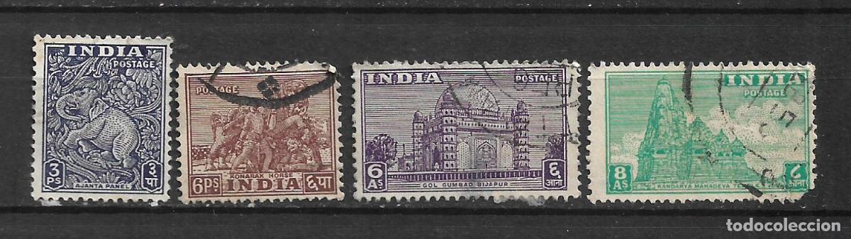 Sellos: india lote 4 sellos usado - 19/23
