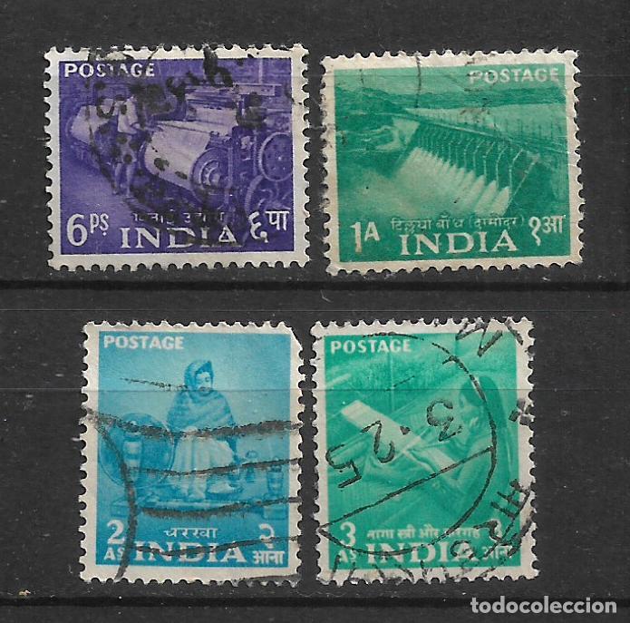 Sellos: india lote 4 sellos usado - 19/23
