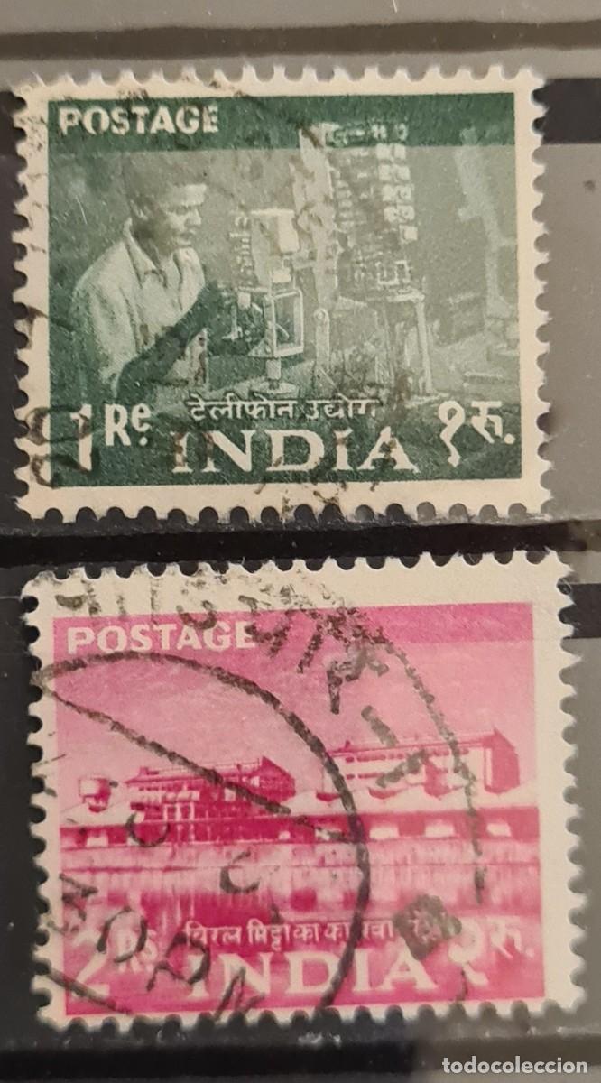 Sellos: Serie de sellos usados de India 1955: Plan quinquenal