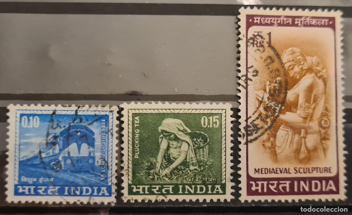Sellos: Serie de sellos usados de India 1965-66