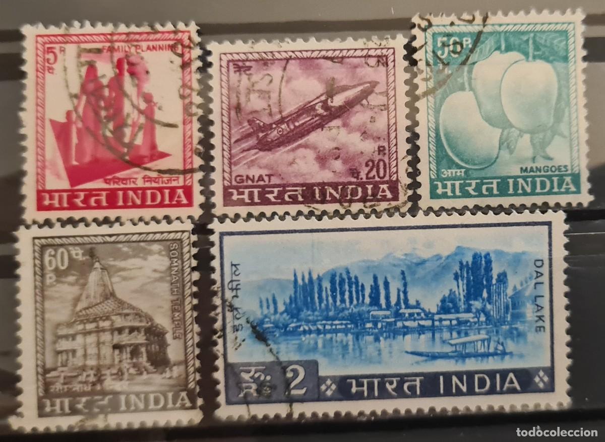 Sellos: Serie de sellos usados de India 1967-69