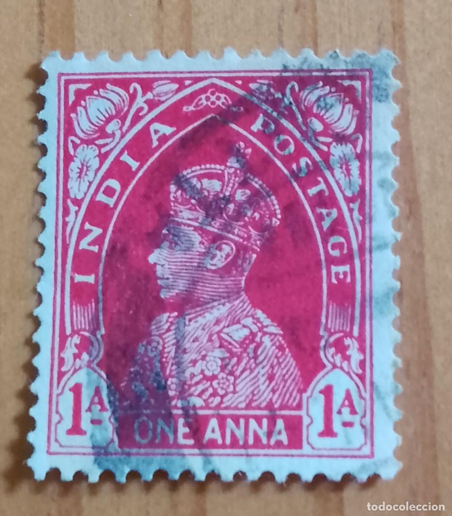 Sellos: INDIA - V/F ONE ANNA - A&Ntilde;O 1941 - REY JORGE VI