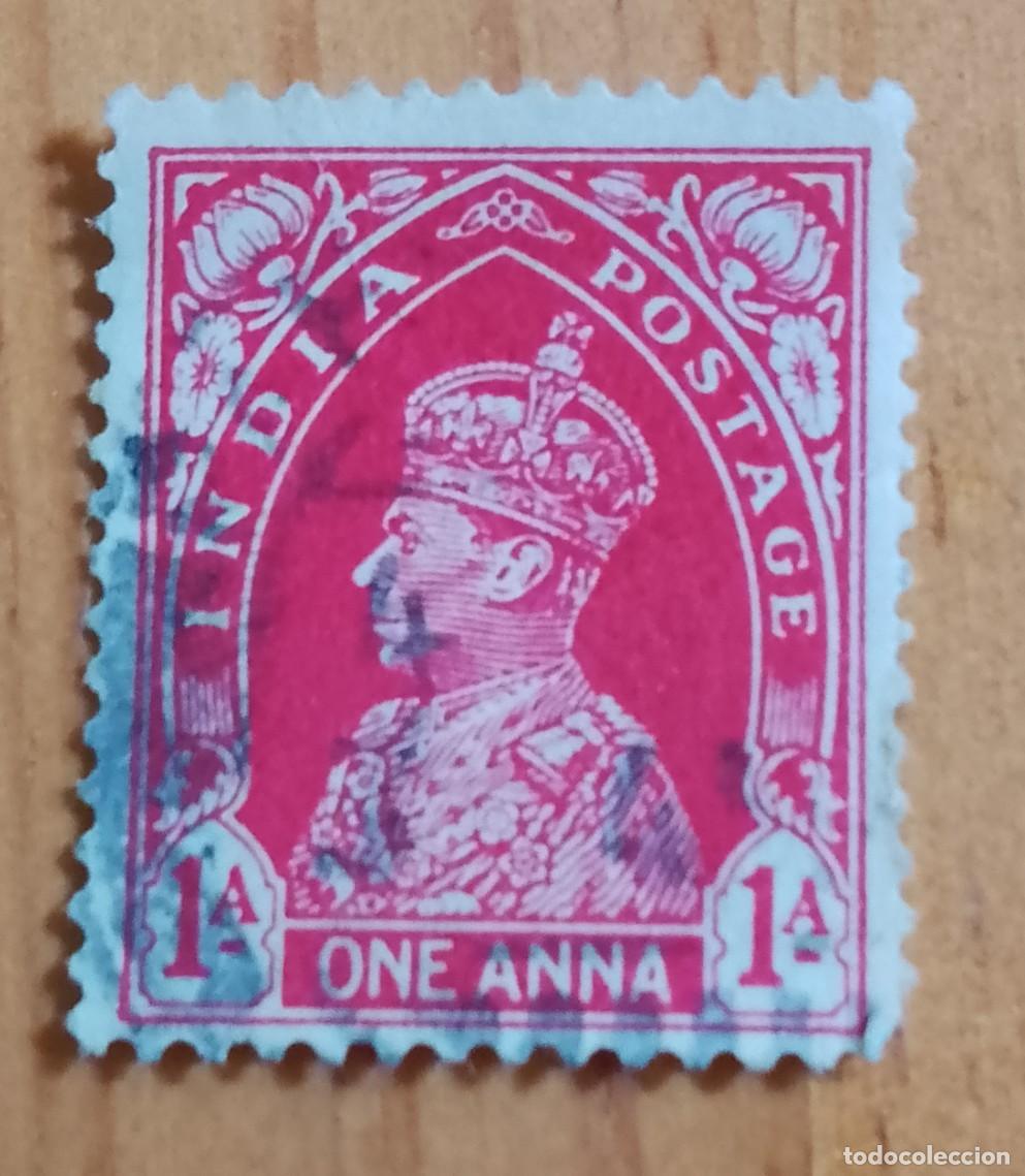 Sellos: INDIA - V/F ONE ANNA - A&Ntilde;O 1941 - REY JORGE VI