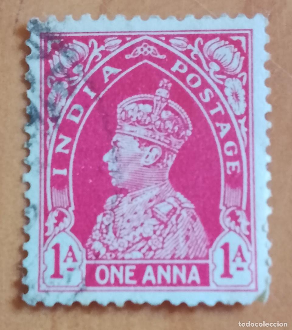 Sellos: INDIA - V/F 1 A ONE ANNA - A&Ntilde;O 1941 - REY JORGE VI