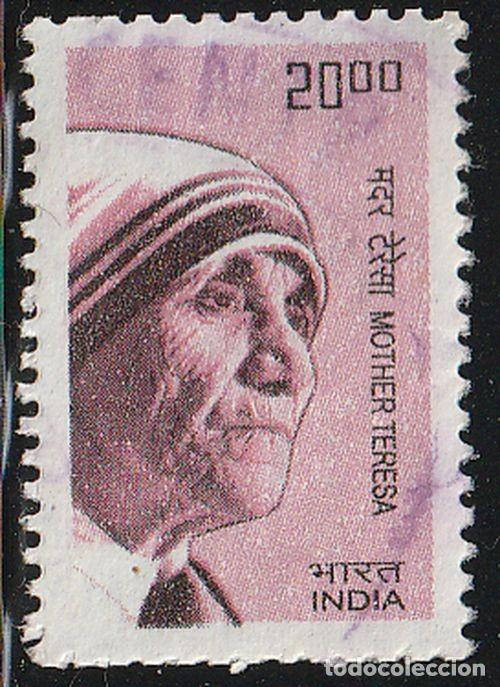 Sellos: India 2009 Scott 2286 Sello &ordm; Madre Teresa de Calcuta Anjez&euml; Gonxhe Bojaxhiu (1910-1997) Michel 2359