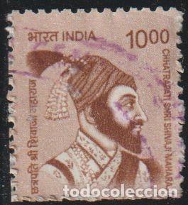 Timbres: India 2016 Scott 2802 Sello &ordm; Personajes Ch. Shri Shivaji Maharaj (1630[?]-1680) Lider Hindu