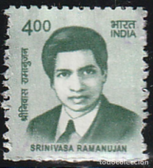 Sellos: India 2016 Scott 2797 Sello &ordm; Personajes Srinivasa Ramanujan (1887-1920) Matematico Michel 2927