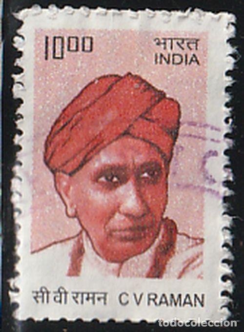 Sellos: India 2008 Scott 2284 Sello &ordm; C. V. Raman (1888-1970) Fisico Premio Nobel Michel 2371 Yvert 2136A