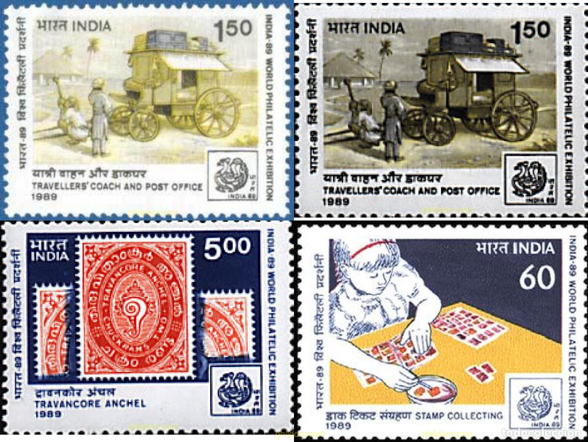 Sellos: 56078 MNH INDIA 1989 INDIA 89. EXPOSICION FILATELICA INTERNACIONAL