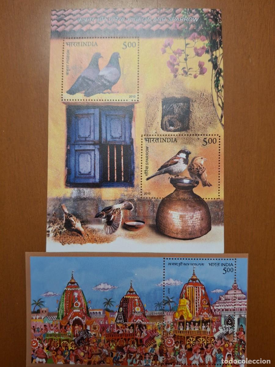 Francobolli: HB859 HOJITAS BLOQUE de INDIA en NUEVO ideal para tematicas (leer descripcion)