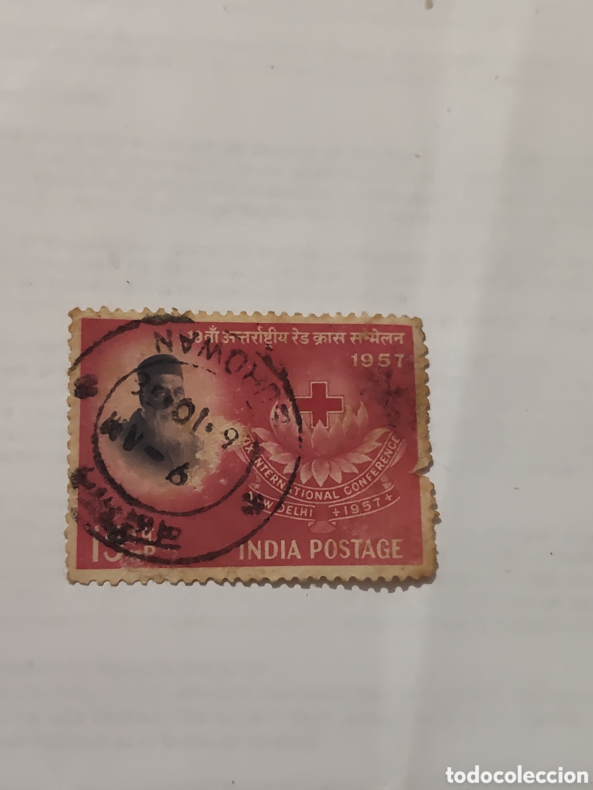 Sellos: Sello de la India 19 conferencia internacional de la Cruz Roja 1957
