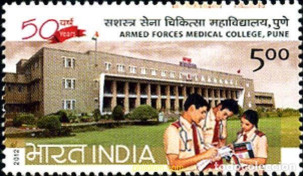Selos: 295557 MNH INDIA 2012 COLEGIO M&eacute;DICO DE LAS FUERZAS ARMADAS.