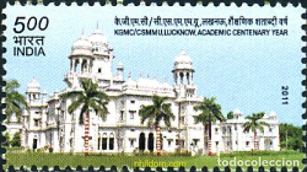 Selos: 274465 MNH INDIA 2011 CENTENARIO DEL COLEGIO M&eacute;DICO REY GEORGE. LUCKNOW.