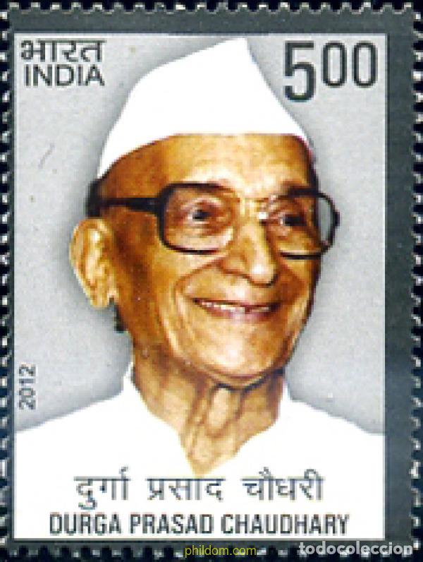 Selos: 288328 MNH INDIA 2012 DURGA PRASAD CHAUDHARY, 1906 - 1992