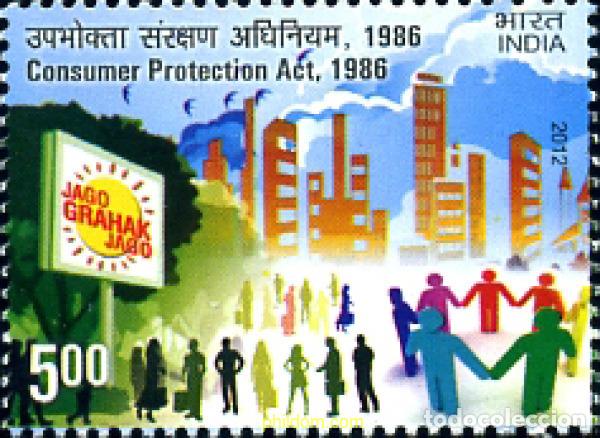 Selos: 295562 MNH INDIA 2012 ACTA DE LA PROTECCI&oacute;N AL CONSUMIDOR.