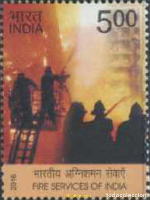 Sellos: 362081 MNH INDIA 2016 HOMENAJE A LOS BOMBEROS.
