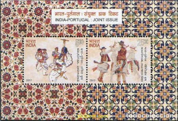 Timbres: 568954 MNH INDIA 2017 DANZAS TRADICIONALES. CONJUNTA CON PORTUGAL.