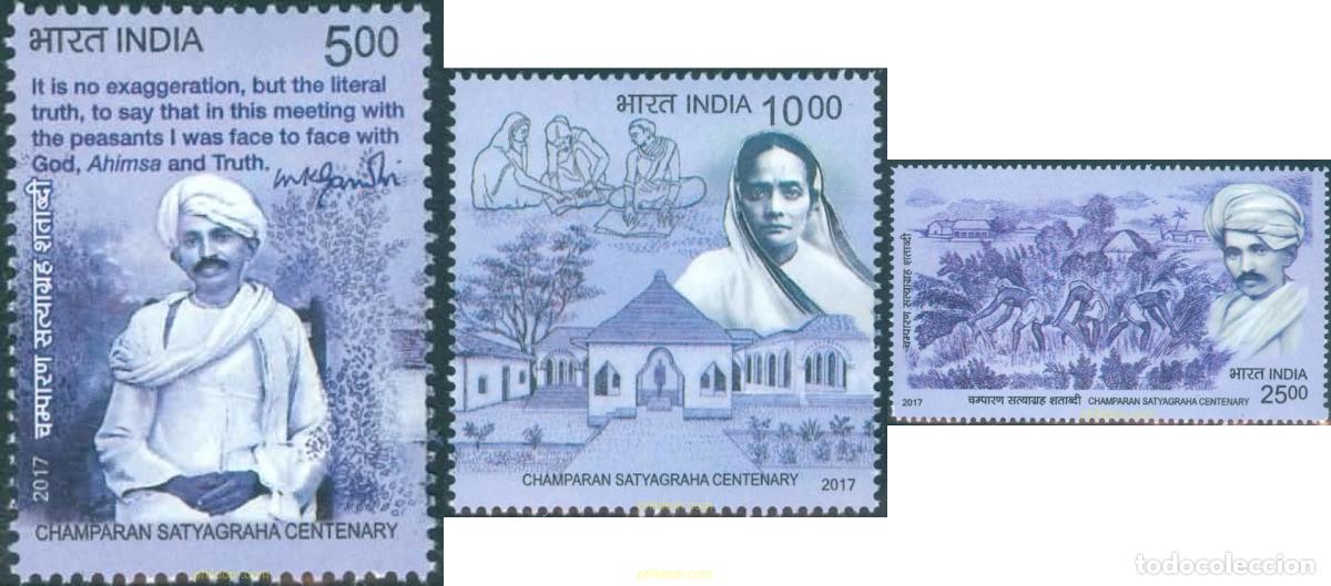 Sellos: 757998 MNH INDIA 2017 CENTENARIO DEL NACIMIENTO DE CHAMPARAN SATYAGRAHA.