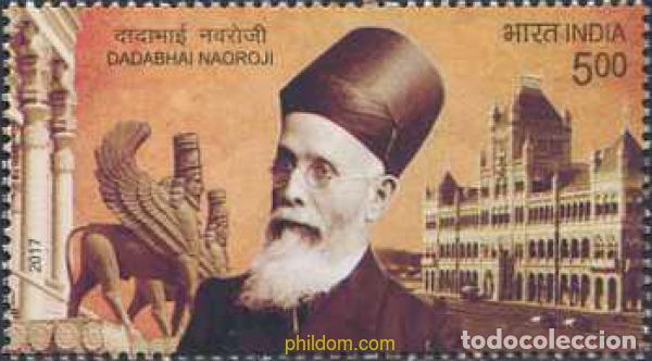 Selos: 674156 MNH INDIA 2017 CENTENARIO DE LA MUERTE DEL EDUCADOR, INTELECTUAL Y L&iacute;DER INDIO DADABHAI NAO