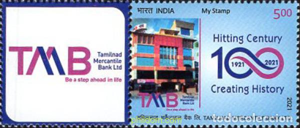 Stamps: 671329 MNH INDIA 2021 CENTENARIO DEL BANCO MERCANTIL.