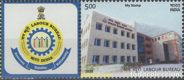 Selos: 652981 MNH INDIA 2020 CENTENARIO DE LA OFICINA NACIONAL DE TRABAJO.
