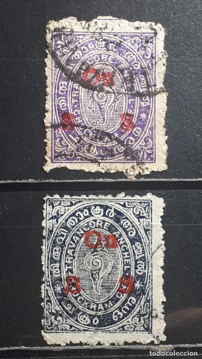 Briefmarken: ESTADOS INDIOS, TRAVANCORE. A&Ntilde;O 1911. &deg;. YVERT 1/2