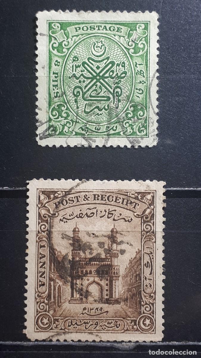 Sellos: ESTADOS INDIOS, HYDERABAD. A&Ntilde;O 1931-34. &deg;. YVERT 30/1