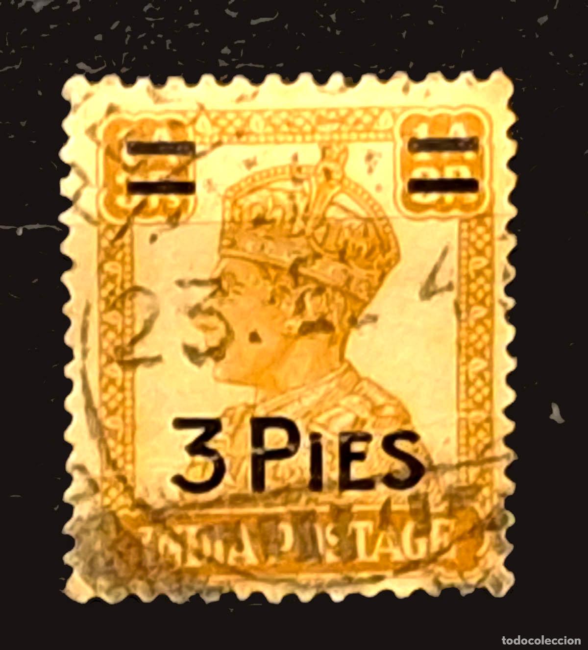 Sellos: 1946 India Postage - 3 pies