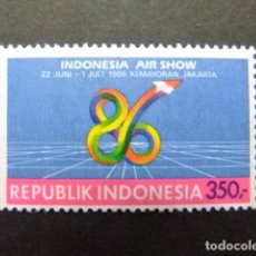 Sellos: INDONESIA INDONÉSIE 1986 SALON DE L´AÉRONAUTIQUE YVERT 1092 ** MNH. Lote 77747217